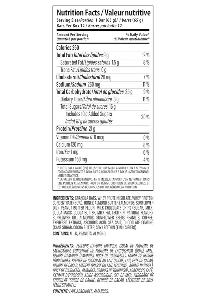 Nutrabolics Feed Bar Caffe Mocha Latte - 12/box