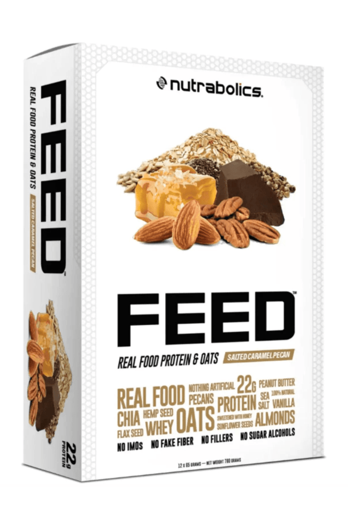 Nutrabolics Feed Bar Salted Caramel Pecan - 12/box