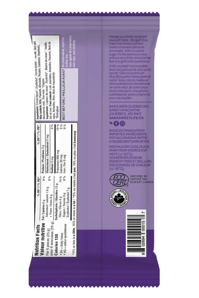 Sana Bar - Dark Chocolaty Classic - 75g